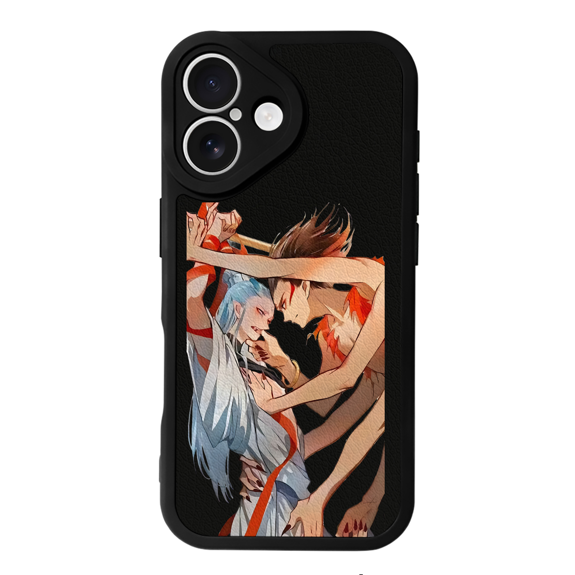 （画像用） Ne Zha 2 ナタ 魔童の大暴れ 【iPhone 16シリーズ対応】シリコンスマホケース（レザー調） 材質：シリコン
